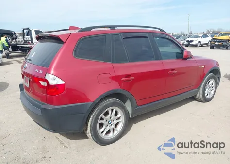 2004 BMW X3 2.5I z USA, uszkodzony, nr VIN WBXPA73444WB29659